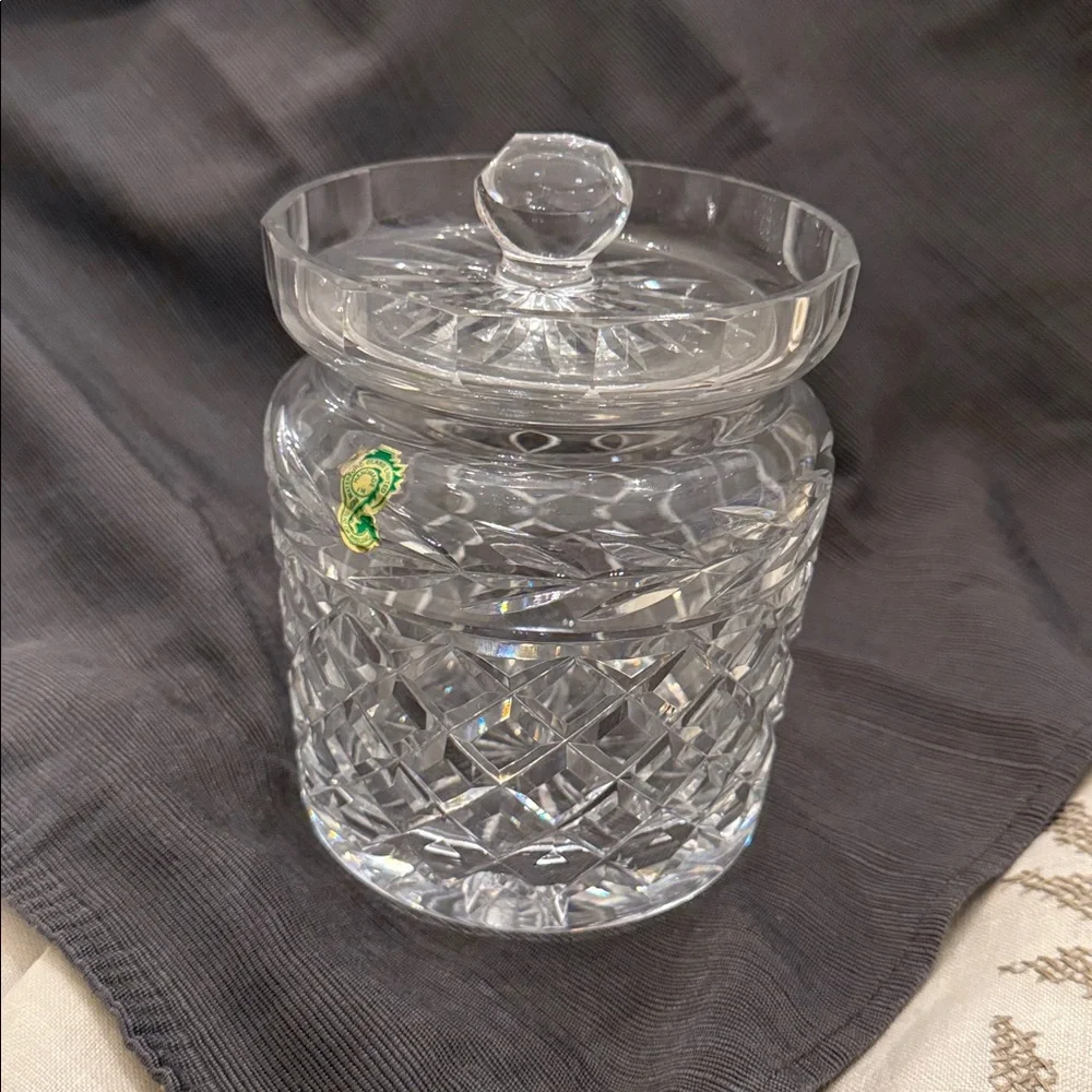 Waterford Crystal Biscuit Jar Glandore Pattern - Picture 1 of 6